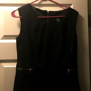 Grace Elements Leather / zipper detailed dress